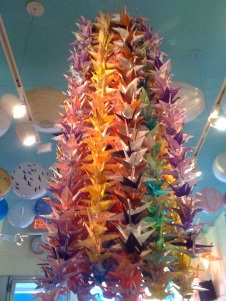 image of origami chandelier